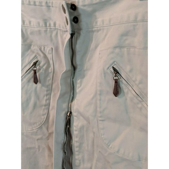 CJ Banks Christopher Khaki Tan Skirt Size 8 Modest Womens Stretch Zipper - Picture 4 of 9